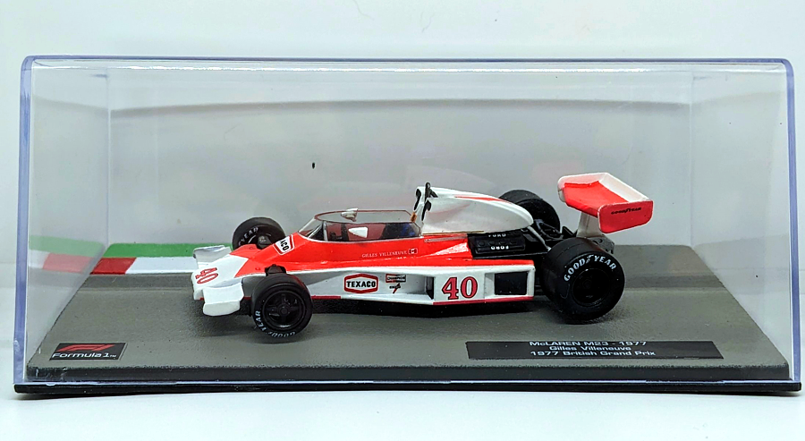 Gilles Villeneuve McLaren M23 1/43rd Diecast - 1977 British GP