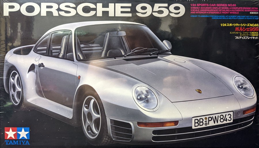 Porsche 959 - 1/24 Scale Model Kit - Click Image to Close